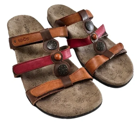 Taos Gemma Slide 3 strap sandals size 11 - Picture 1 of 8